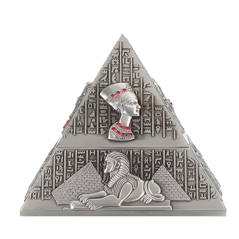 Metal Ashtray Innovative Decor Gifts Smoking Set Egyptian Pharaoh Pyramid