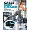Adjustable Ankle Straps for Cable Machine Workouts – Padded Dual