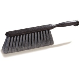SPARTA Cepillo Flo-Pac para Contadores, Cepillo de Banco, Cepillo para Recogedor con Cerdas Reforzadas para Contadores, Pisos y Chimenea, 8 Pulgadas, Gris