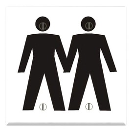 Graphics Wallplates - Funny Man - Two Gang Blank Wall Plate Cover