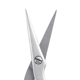 Tijeras y cepillo para dar forma a las cejas Tweezerman - Tijeras de acero inoxidable para recortar cejas para mujeres y hombres