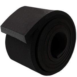 Neoprene Foam Strip Roll by Dualplex, 3" Wide x 10' Long x 1/4" Thick, Weather Seal High Density Stripping – Weather Strip Roll Insulation Foam Strips - 10 Feet Long