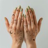 Minimalistic Black Luminous Temporary Tattoos Kit for Women Tiny Finger