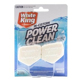 White King In Cistern Power Clean Bright White Bleach Clean (Pack of 2)