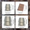 20 Pcs Safety Round Handle Wedges, Wood & Metal Wedges