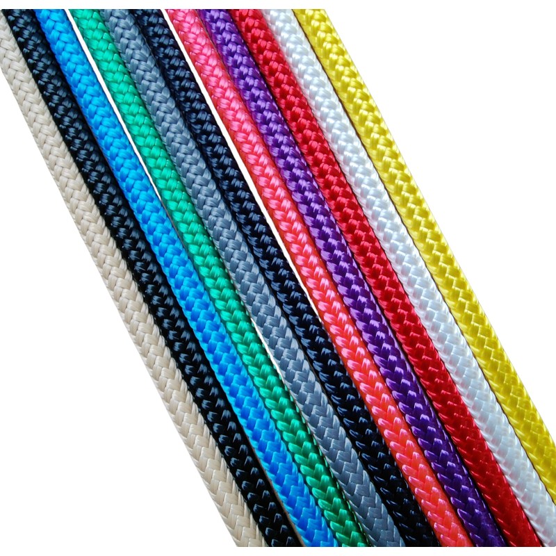 6mm Double Braided Polyester Sailing Rope Marine Grade (Navy, 4