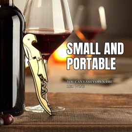 Drincarier Waiters Corkscrew Professional Wine openers,stainless steel Wine Key for Restaurant Waiters,Classic All-in-one Corkscrew, Bottle Opener and Foil Cutter