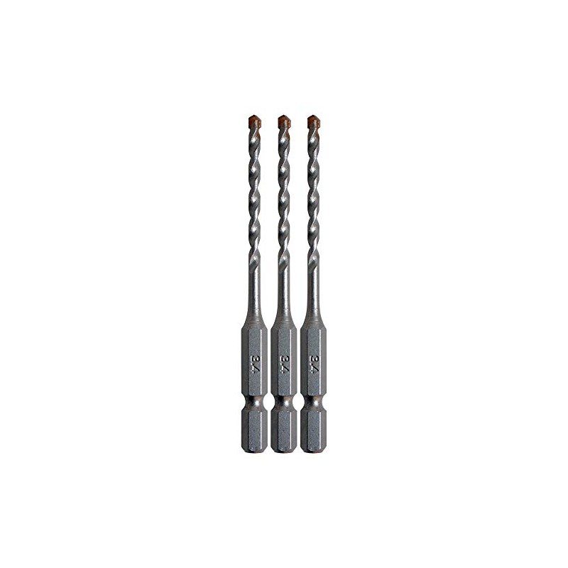 iHelp (I Help) Hex Shank Concrete Drill 3-Piece Set 3.4mm