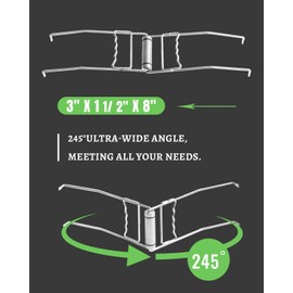 OLIGAI Stainless Steel Hot Plate Clip for Weber Grate Bowl Clip Gripper Tongs for Cooking Grate BGE Kamado Grills Grate Grill Universal Cooking Tool Folding Anti Scalding Kitchen Restaurant