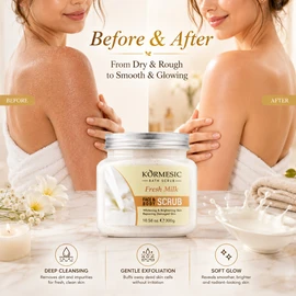 Exfoliating Body Scrub Cream for Deep Cleansing – Moisturizing Care for Smooth, Soft Skin