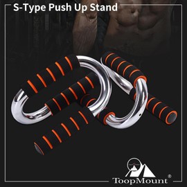 ToopMount Steel Push Up Stand Iron Core Push Up Stand Athletics Push Up Bars Suitable for Any Push Up Training Program for Home, Gym
