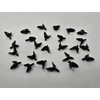 Zim's 12mm Small Black Plastic Open Bird Bill Beak for