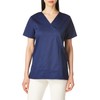 WonderWink Women's Plus-Size Wonderwork Mock Wrap Scrub Top, Navy, XX-Large