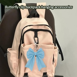 Cheerleading Cheer Gifts for Women Girls Cheer Bow Keychain Accessories Cheer Bows for Girls Women Cheerleading Cheer Stuff Team Gifts Glitter Bow Keychain for Purse Backpack