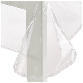 Soleil d'Ocre 853600 Cristal Square Tablecloth Transparent PVC Transparent 180 x 180 cm