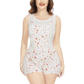 CutiePlusU Cotton Short Overalls Shortalls- Printed Sweet Fruit XS