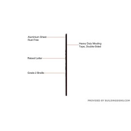 CAADASigns.com Conference Room Sign Black (Aluminium, Black/Silver,S