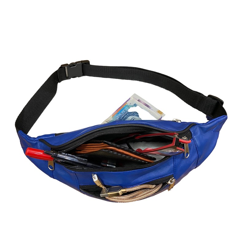 RAS WALLETS Genuine Leather Waist Hip Bum Bag Money Belt