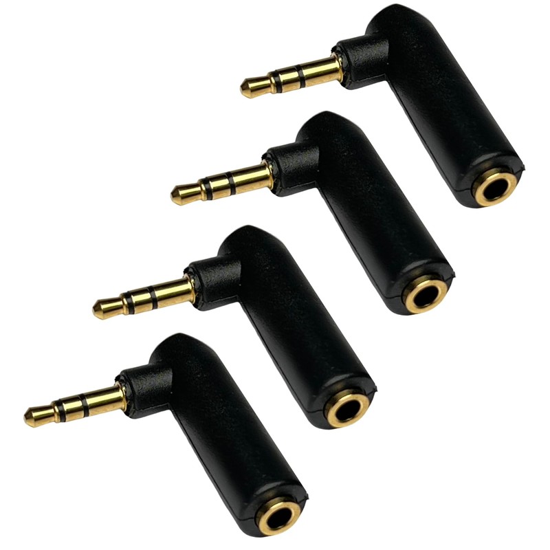 CESS L Shape Right Angle 3.5mm Male to Female Stereo