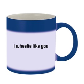 Molandra Products I Wheelie Like You - 11oz Ceramic Color Changing Mug, Blue