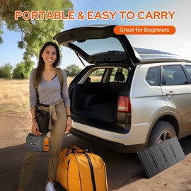 ZeroKor Portable Power Station, 100W 110V Power Pack with AC Outlet, Portable Solar Generator 146Wh External Battery with DC USB C QC3.0 for Smart Devices Camping Home RV VanLife(without Solar Panel)