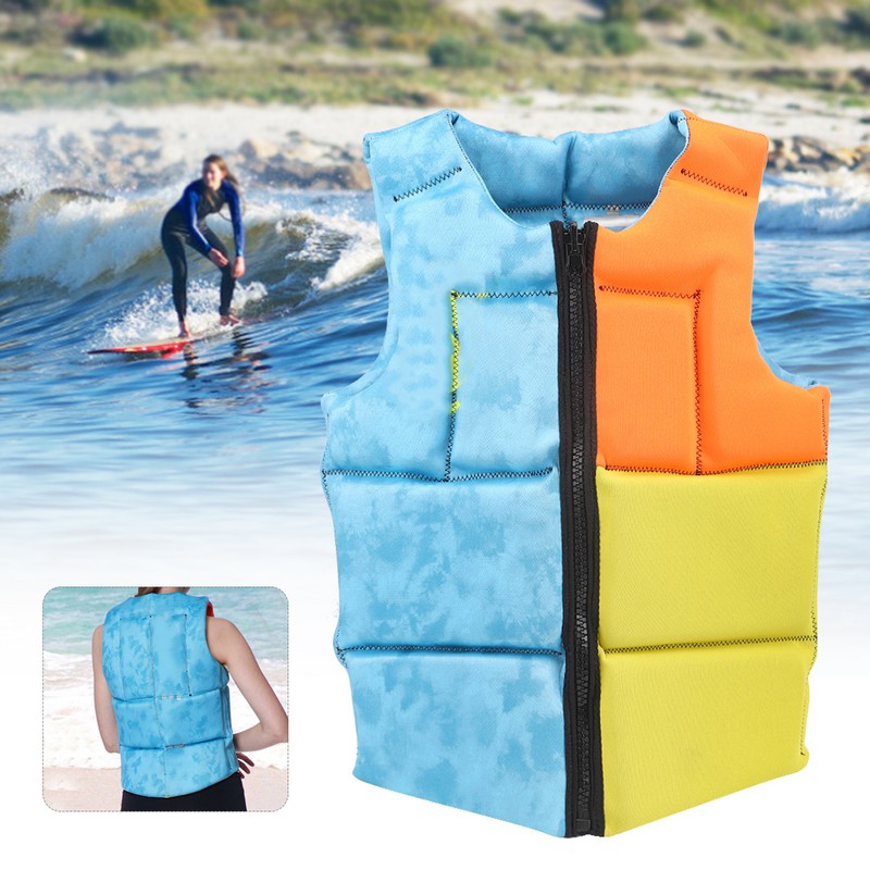 Portable Foldable Life Jacket Vest Accessory for Drifting Surfing Swimming