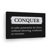 Smile Art Design Conquer Definition Black and White Dictionary Motivational