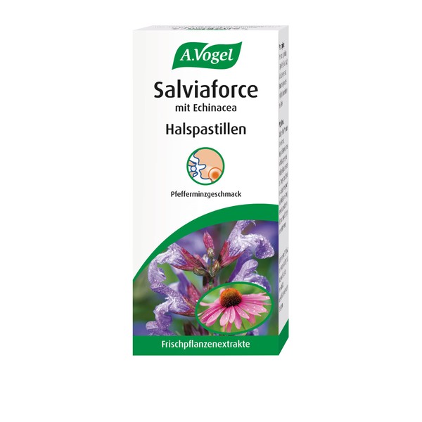 A.Vogel Salviaforce mit Echinacea Halspastillen 20 Stück – beruhigen Hals