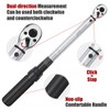 ARUCMIN 3/8-Inch Drive Click Torque Wrench (10-100 ft.-lb./15-135 Nm) Dual-Direction