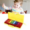 8 Notes Xylophone Colorful Educational Glockenspiel Xylophone Instrument with 2