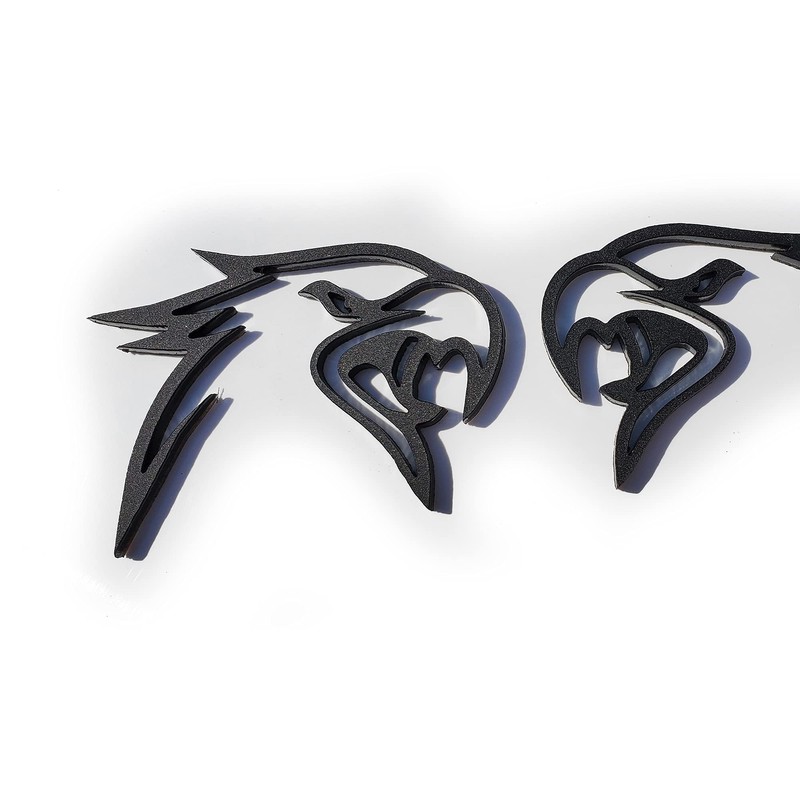 Factotum MotorSports Custom HELLHAWK Emblem for Trackhawk Fender Badge Hellcat