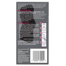 Biore Bandas de Limpieza Profunda con Carbon Natural, 6 Piezas