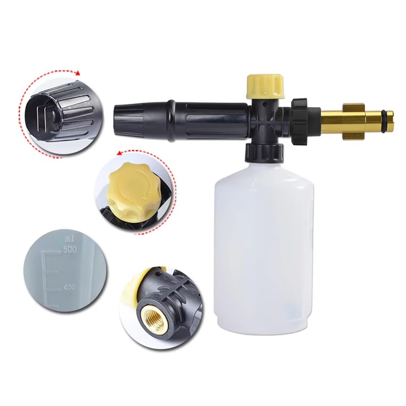 Plastic Snow Foam Lance/Adjustable Foam Nozzle/Foam Cannon for Electric High