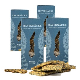 NORDIC SEAFARM Meeres-Knäckebrot mit Zuckertang – 4 x 90g