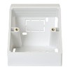 electrosmart Pack of 4 White Single Gang Pattress Electrical Back
