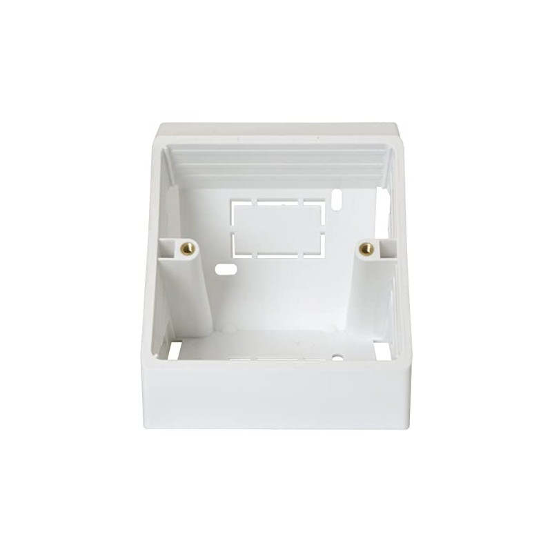 electrosmart Pack of 4 White Single Gang Pattress Electrical Back