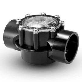 crenlux 7305 Pool Check Valve Replacement 180 Degree for Jandy 2-Inch to 2-1/2-Inch Check Valve Compatible with Pool Pumps Heat Pumps and Spa Straight Through Flow