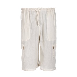 Tumia LAC - Very Lightweight Mens Shorts - 100% Cotton - Breathable Comfortable Fabric - Beige - X-Large