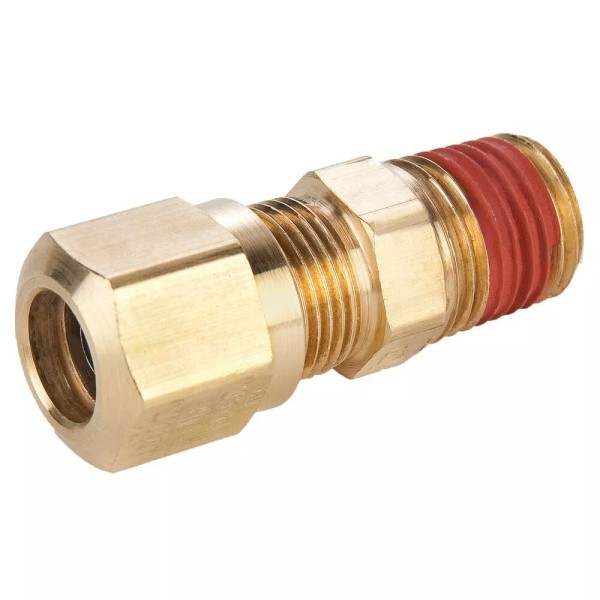 JCAPUSA 1/2" X 1/4" Male Connector Brass Compression Air brake
