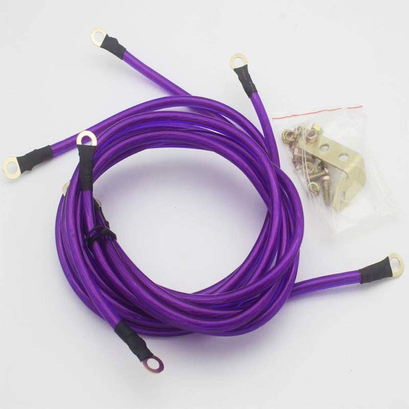 Engine Earthing Wire Kit (Purple)