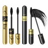 2Pcs Double Effect Mascara, Curling and Intensifying, Waterproof, Black