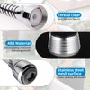 Flexible Faucet Aerator+2PCS Tap Extender+360° Rotating+Dual Water Modes+Universal Fit+Silver