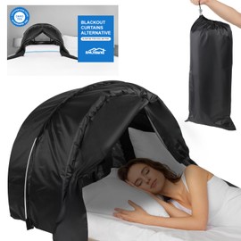 Indoor Blackout Tent with Noise Reduction for Restful Sleep Portable Solution for Light Blocking and Noise Reduction Earplugs and Earmuffs Alternatives Sleep Improvement