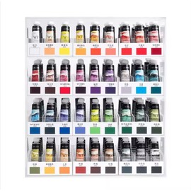 HIMI Juego de pintura de acuarela 24 colores, tubos de 5 ml líquidas, pintura de acuarela para lona y papel, pinturas de color de agua para adultos, profesionales,