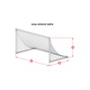 Kwik Goal 2.4mm Soccer Net (7'X21'X0'X7'), White