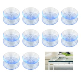 10Pcs Double Sided Suction Cups, Anti Slip Glass Table Top Bumpers Sucker Pads Top Spacers Suctio-n Cup Window Hanger Suction Cup Transparent(Size:20mm)