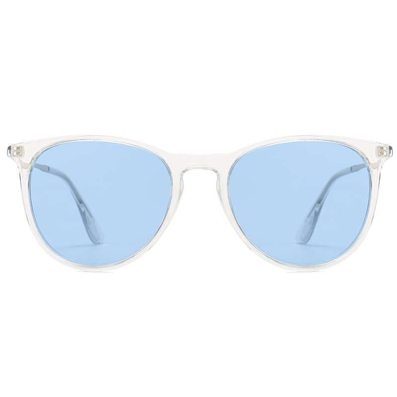 Long Keeper Retro Round Sunglasses Women's Polarised Sunglasses Vintage Round