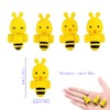 Hoshisea Pack of 50 Bee Erasers, Creative Erasers, Mini Animal