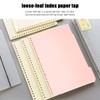 TOYANDONA File Index Divider Card Sheet a4 30 Holes Plastic