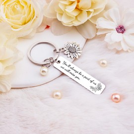 OZUEMUL Going Away Gifts for Coworkers Women, Goodbye Farewell Gifts for Coworkers, New Job Keychain Gift for Women, Friend Moving Away Retirement Gift for Friends, We Will Miss You Keyring